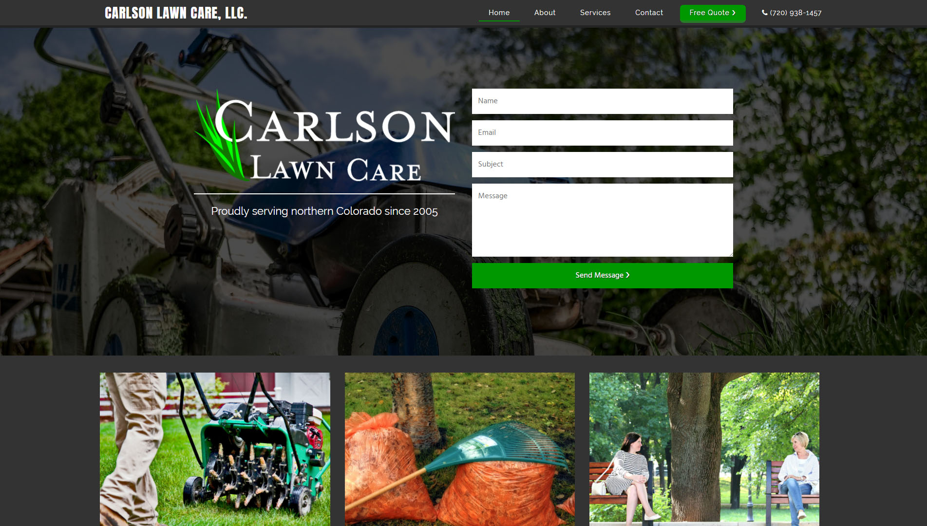 Carlson Lawn Care is a locally owned and operated company that has been serving northern Colorado since 2005. It's our job to be ethical, punctual, and always put the customer first. Thus, customer service is the backbone of Carlson Lawn Care and we take great pride in the relationships we form and maintain with clients. We like to set the bar high and promise to treat each lawn as if it were our own. In an age where large conglomerates dominate the lawn care market, it's difficult to find companies that truly care for and respect their clients on a day-to-day basis. Carlson Lawn Care is the exception; we see to it that any and all of your lawn care needs are met. A large majority of our clients have stayed loyal to the company since the day it emerged, displaying the lasting relationships that we form with our customers.